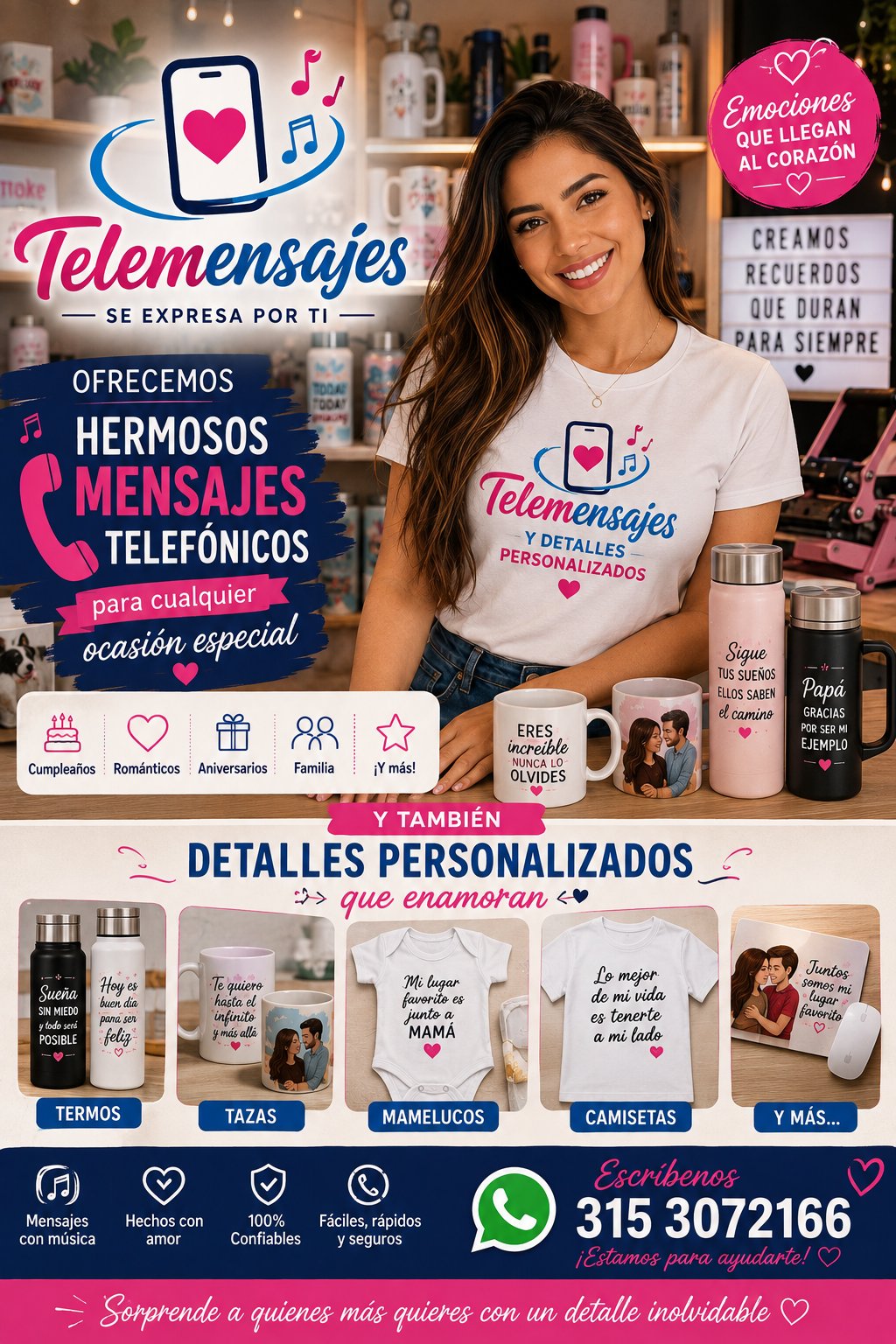 Telemensajes & Detalles personalizados