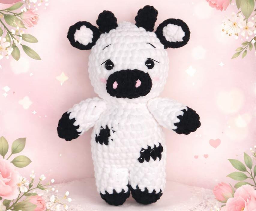 🐮💕 Vaquita tejida en crochet, hecha con mucho amor 🧶✨